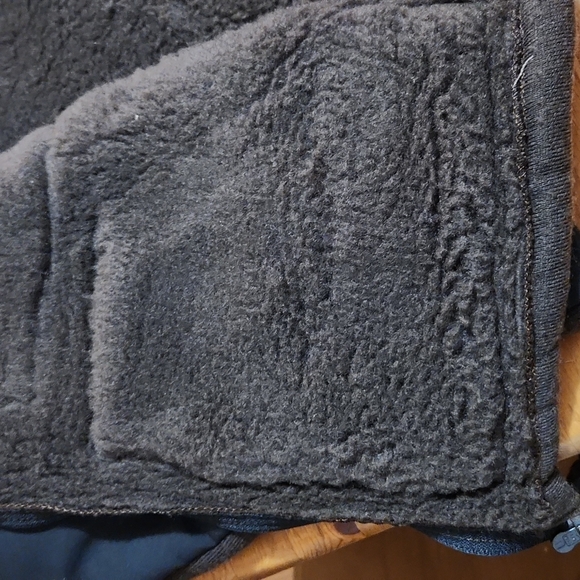 Military Cold Weather Zippered Shirt Uber Thick & Warm Brown & Black Velcro Pckt - Picture 4 of 6